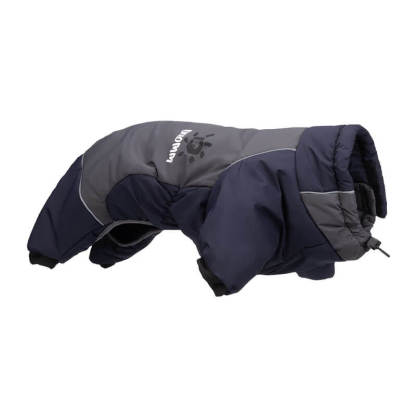 犬服 ドッグウェア 中・大型犬用 防寒ロンパース 秋冬 あったか 保温 防寒着 撥水 防風 防水ジッパー 反射材ライン 簡単着脱 マジックテープ 調節ストッパー 3層構造 優しい着心地 おしゃれ バイカラー フィット お散歩安心 ワンちゃんの歩くカイロ-Giipet