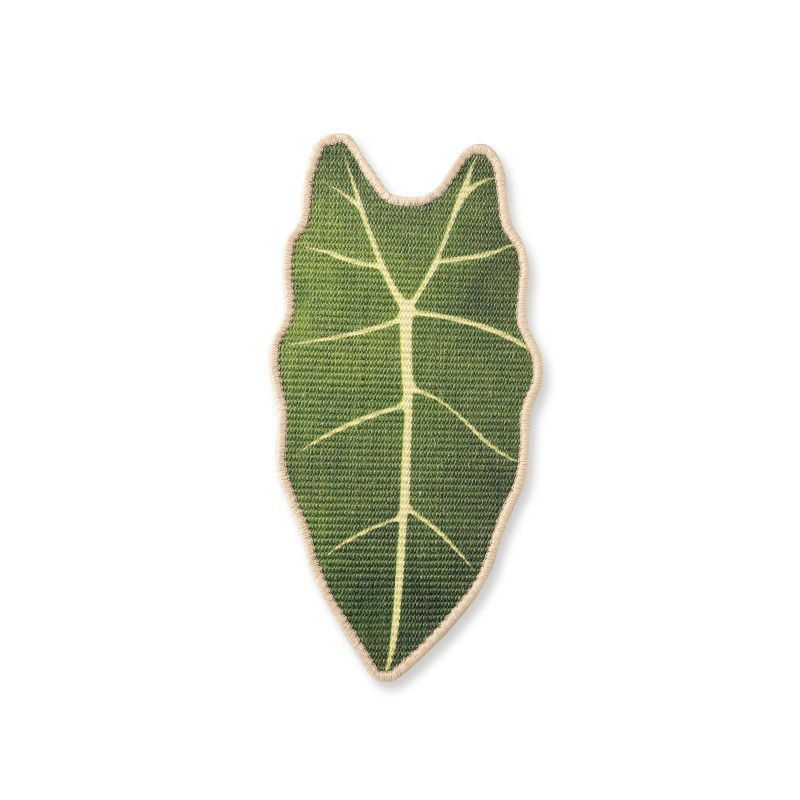Giipet-リーフデザイン壁貼り猫爪とぎマット 天然サイザル製  ガリガリ対策 傷防止 はがせる 大型設計 爪研ぎ シート おしゃれ ねこ 猫 