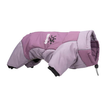 犬服 ドッグウェア 中・大型犬用 防寒ロンパース 秋冬 あったか 保温 防寒着 撥水 防風 防水ジッパー 反射材ライン 簡単着脱 マジックテープ 調節ストッパー 3層構造 優しい着心地 おしゃれ バイカラー フィット お散歩安心 ワンちゃんの歩くカイロ-Giipet