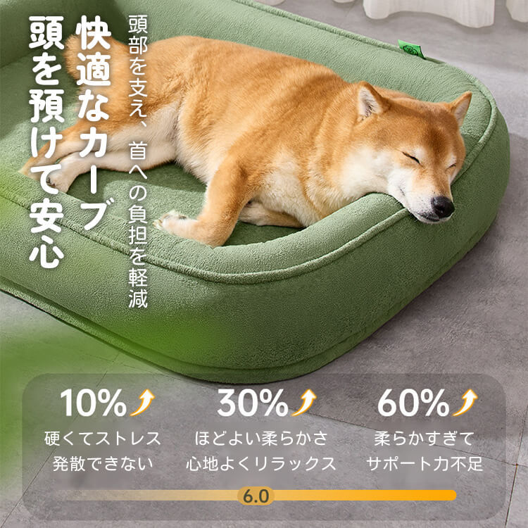 洗えるペットソファベッド 犬猫兼用 撥水防水加工 ショートパイル生地 爪とぎ防止 滑り止め オールシーズン ふわふわ雲触感 上質な眠り 多頭飼い 大型犬ゆったり 高反発ウレタン 脊椎保護