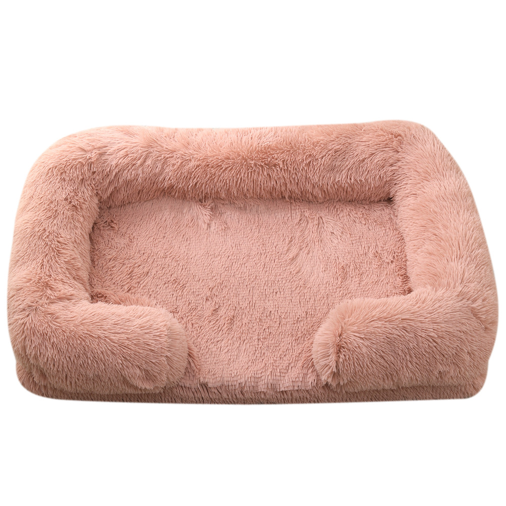 Giipet-洗える長毛ペットベッド 犬ベッド ペットベッド クッション ふわふわ 暖かい 防寒 冷房対策 犬猫兼用
