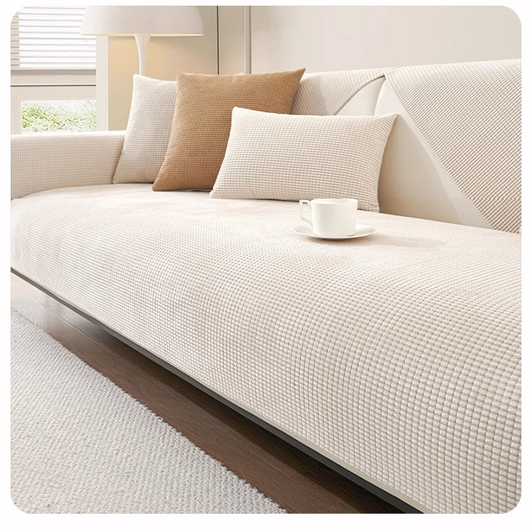 防水ソファカバー 3人掛け 肘付き 無地 北欧風 ストレッチ フィット