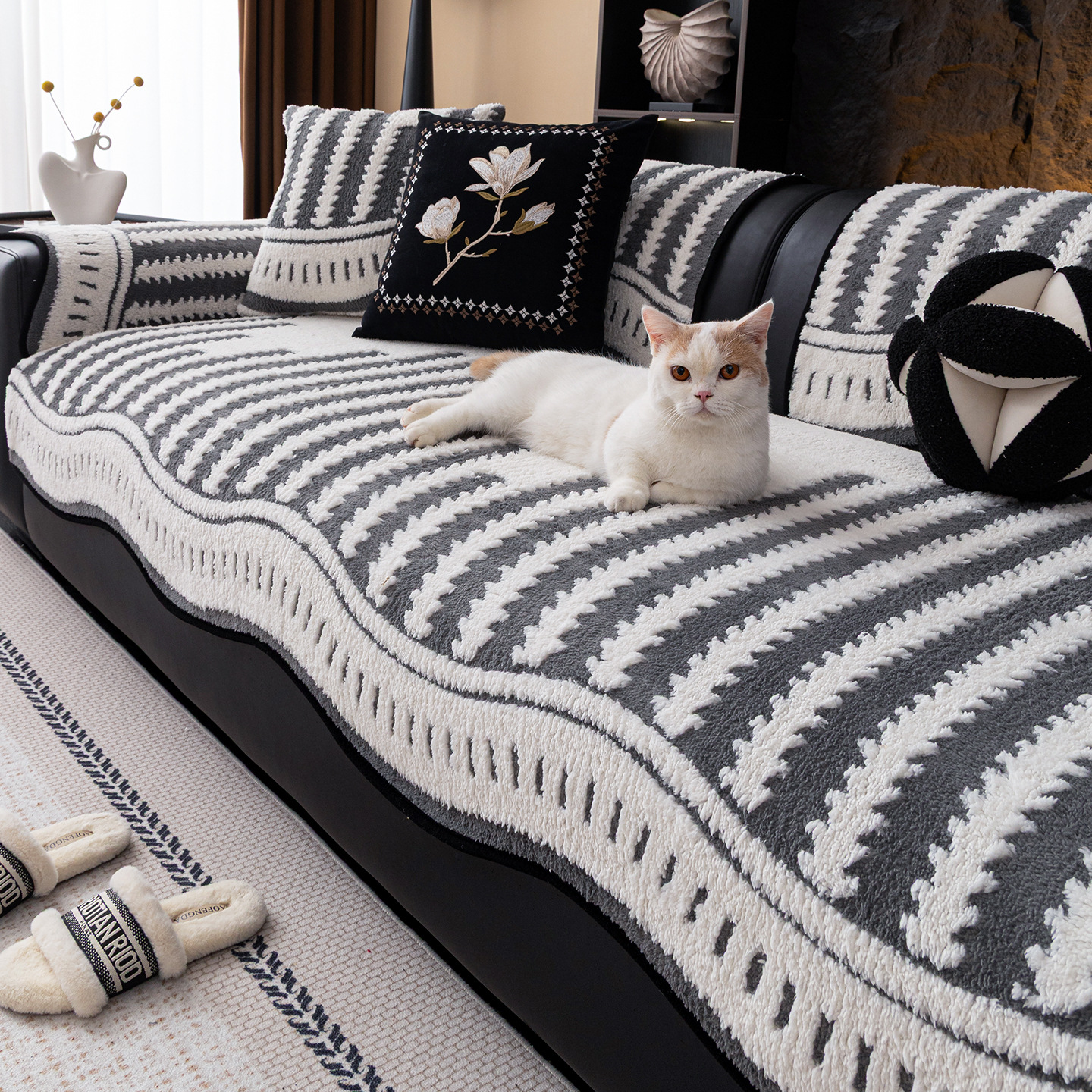 ソフトフランネルソファカバー 犬 猫 爪とぎ防止 抜け毛対策 汚れ防止