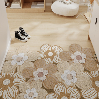 Giipet-シンプルな玄関用シルクループカーペット