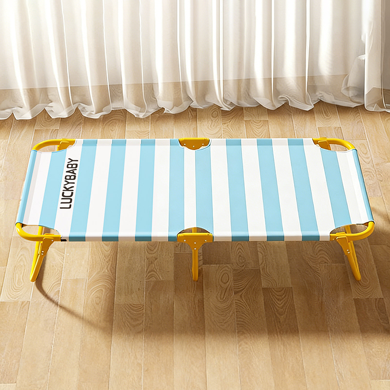 広ストライプペット用行軍ベッド 折りたたみ式 60kg耐荷重 頑丈 丈夫 通気性 涼しい 接触冷感 暑さ対策 蒸れない 湿気対策 高床式 大型犬 シニア犬 お手入れ简单 ストライプ柄 おしゃれ アウトドア レジャー