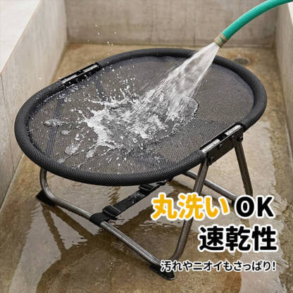 折りたたみ式ペットベッド キャンプ用 高床式コット 通气性 湿気除け カビ防止 コンパクト収納 持ち運び简单 室内 屋外 アウトドア レジャー 小型犬 中型犬 猫対応 全季節対応 丈夫な設計 避難用
