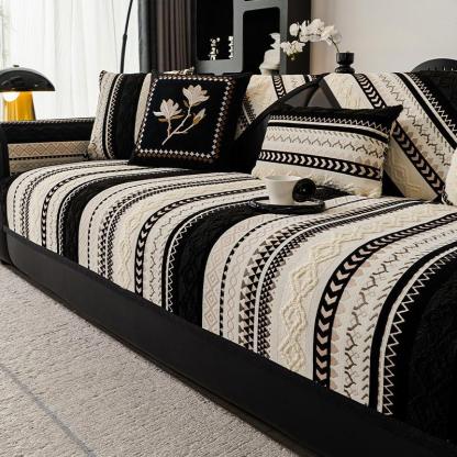 雲感シェニールソファカバー ふわふわ厚手 洗える 丸洗いOK 色褪せない 縮まない 毛玉・抜け毛ゼロ 滑り止め ズレない 犬猫対策 ホルムアルデヒドフリー 高級感漂うレトロデザイン 11サイズ展開