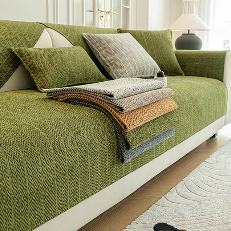 ペット用 抗菌シェニール織ソファカバー 引っ掻き傷に強い「呼吸する」高密度生地 洗濯機丸洗いOK 肌に優しい 高品質 お子様安心 ペットの毛対策 滑り止め オールシーズン ソファー保護カバー 12サイズ展開-Giipet