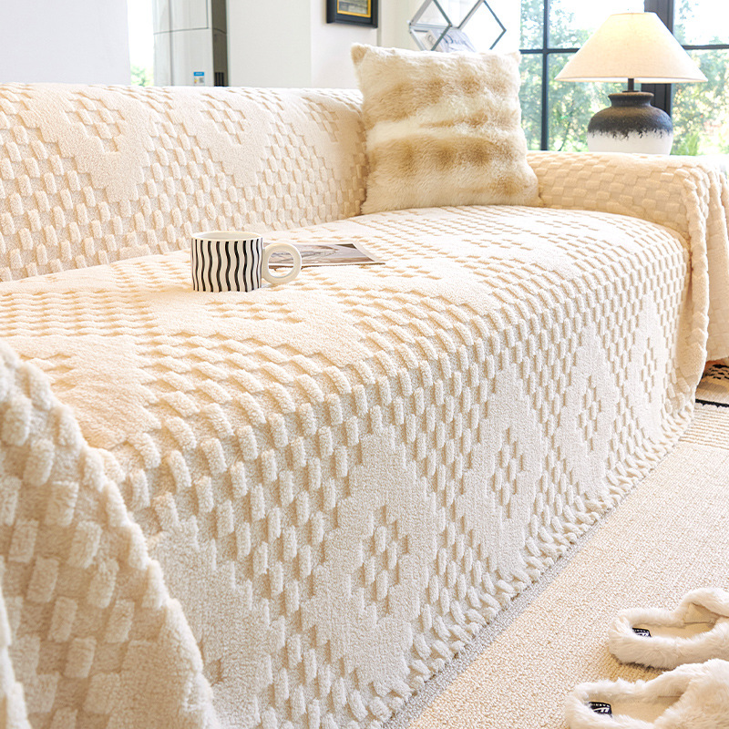 ペット用極厚ボアソファカバー マルチカバー とろける肌触り ふわふわ暖かい 高密度 洗濯機OK 毛玉・抜け毛防止 爪とぎに強い 無ホルムアルデヒド 敏感肌安心 汚れ防止 犬 猫 小型犬 中型犬 大型犬 簡単設置 多色展開-Giipet