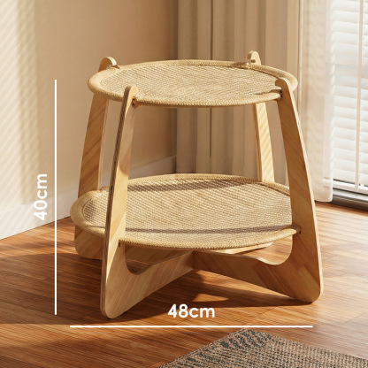 剣麻二層通気 円台ペットベッド