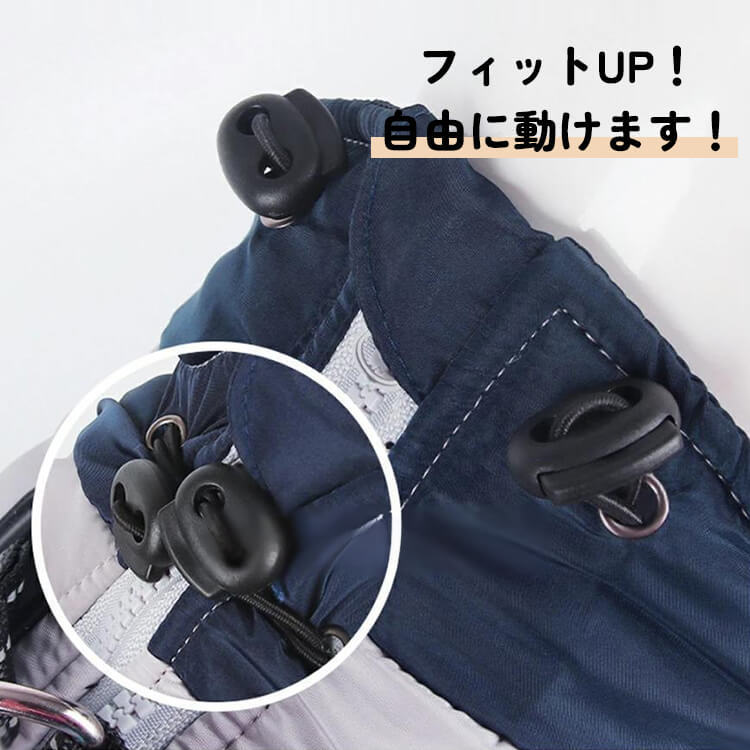 Giipet-撥水防風防寒ドッグウェア 犬用ジャケット 反射デザイン 三層キルティング 中綿入り 防風 防水 防汚 XL〜6XL 冬用犬服 着脱簡単 夜間反射ストラップ ハーネス付き 体温保持 風防止 耐寒加工 ジャケット式-Giipet