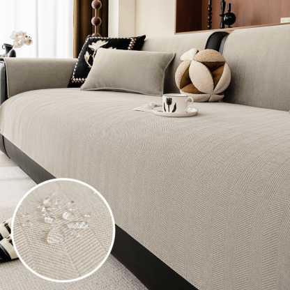 ヘリンボーン柄ソファカバー マルチカバー シェニール生地 撥水 防水 防汚 3防機能 爪とぎ対策 耐スクラッチ 抜け毛がつきにくい フラット生地 丸洗いOK 洗濯機対応 ふき取り簡単 滑り止め 裏面ドット ズレない ホルムアルデヒド・蛍光剤不使用 静電気防止 安心安全 特殊生地 四季通用 1/2/3人掛け 6色展開