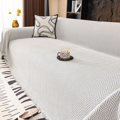 ヘリンボーン柄ソファーカバー  シェニール マルチカバー 1人掛け 2人掛け 3人掛け 肘あり 肘なし 厚手 爪とぎ防止 伤防止 汚れ防止 犬猫対策 レトロ おしゃれ もこもこ 柔らかい 滑り止め 丸洗いOK オールシーズン