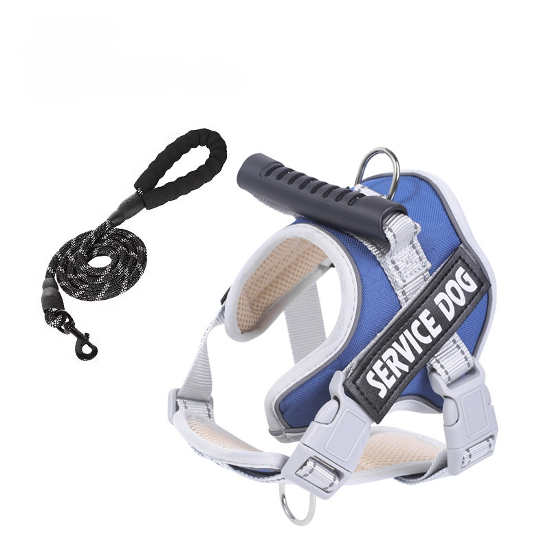 引っ張り防止ペットハーネス 中型犬 大型犬用 頑丈で快適な犬の安全を守るハーネス 軽くて通気性抜群 反射材デザイン 夜間散歩も安心 着脱簡単 調節可能 暴走防止 PVCハンドル