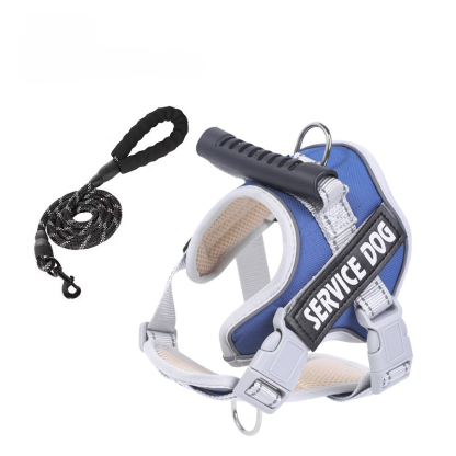 引っ張り防止ペットハーネス 中型犬 大型犬用 頑丈で快適な犬の安全を守るハーネス 軽くて通気性抜群 反射材デザイン 夜間散歩も安心 着脱簡単 調節可能 暴走防止 PVCハンドル