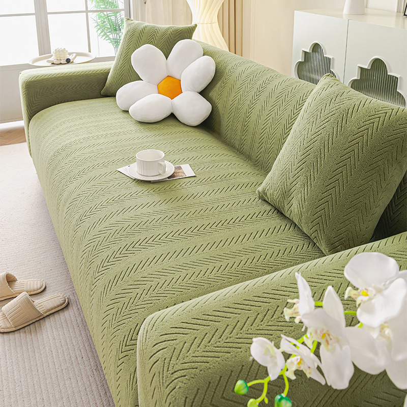 北欧風ヘリンボーン柄ソファーカバー 防水  ペット用 爪とぎ防止 猫爪対策 伸縮素材 ストレッチ おしっこ漏れ防止 耐尿加工 防汚 ほつれにくい 無臭 柔らかい 傷防止 汚れ防止 洗える 1~4人掛け 四季通用