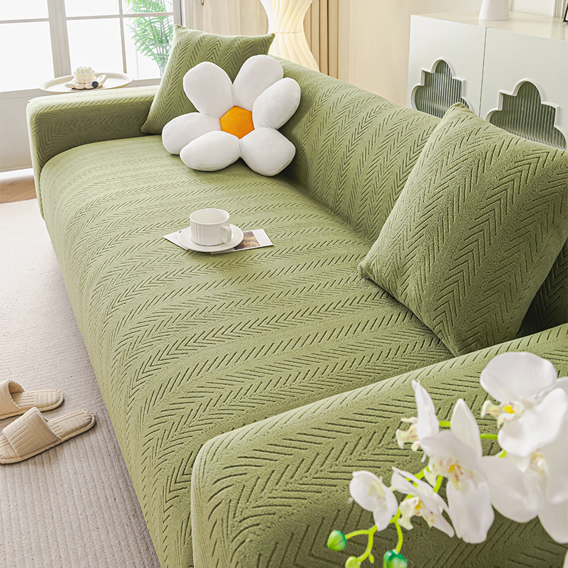 北欧風ヘリンボーン柄ソファーカバー 防水  ペット用 爪とぎ防止 猫爪対策 伸縮素材 ストレッチ おしっこ漏れ防止 耐尿加工 防汚 ほつれにくい 無臭 柔らかい 傷防止 汚れ防止 洗える 1~4人掛け 四季通用