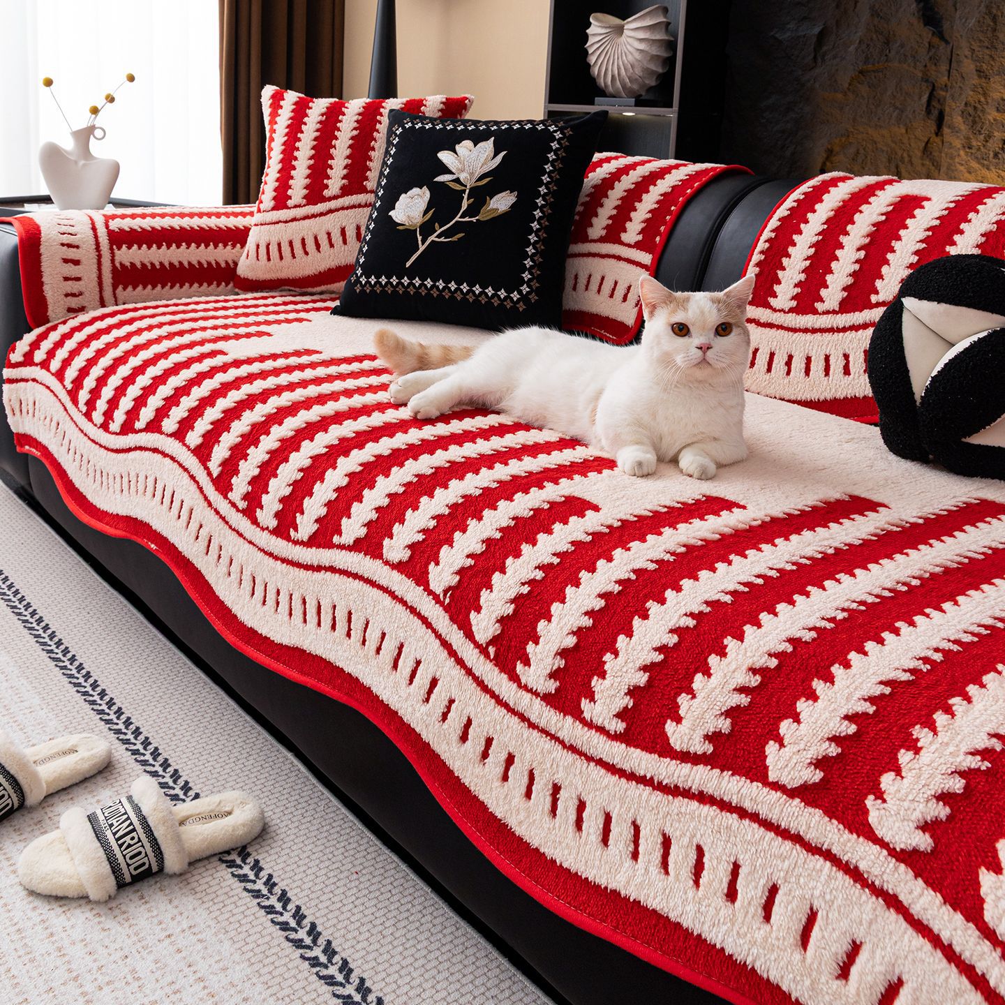 ソフトフランネルソファカバー 犬 猫 爪とぎ防止 抜け毛対策 汚れ防止