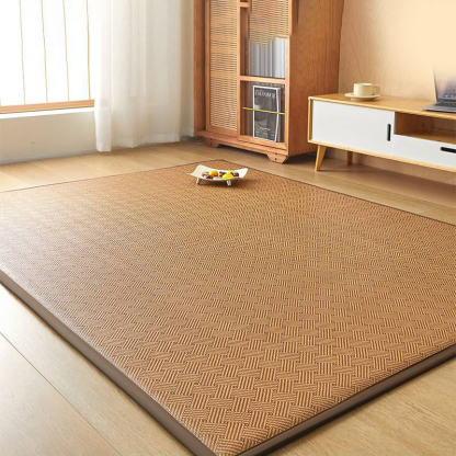 ひんやり冷感アイスタッチ寝具マット 夏用通気性抜群 藤素材 抗菌仕様 滑り止め加工 赤ちゃん安心 速乾吸湿 4層冷却構造 快適クッション 耐久性高密度 リビング昼寝マット