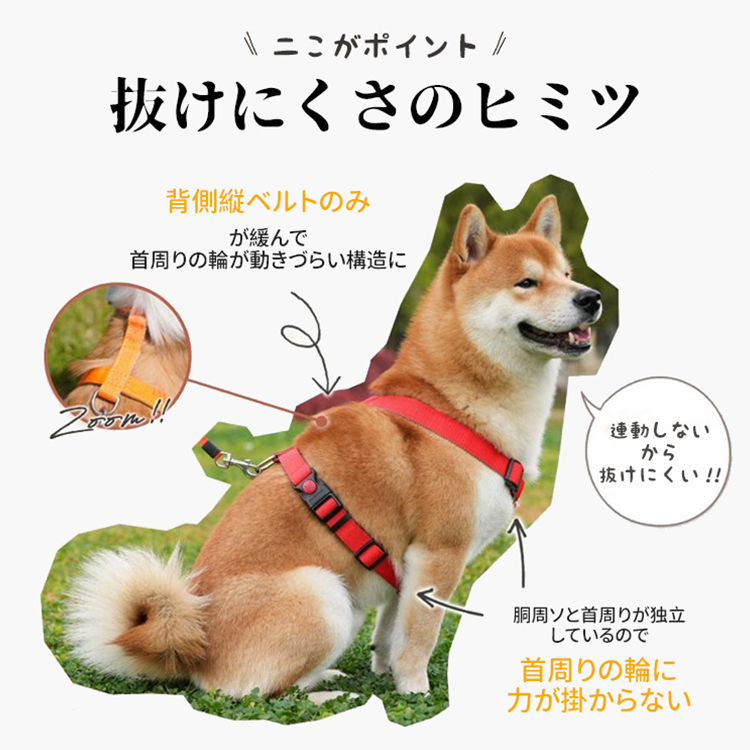 Giipet-軽量ハーネス 犬用ハーネス 犬用胴輪 ドッグ ペット用品 ハーネスリード 3M反射材料 訓練 ナイロン製 小型犬、中型犬、大型犬に向け 通気性 調節可能 夏に対応
