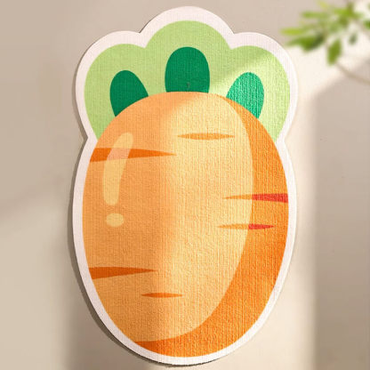giipet-キャロット模様猫用爪とぎ防止シート