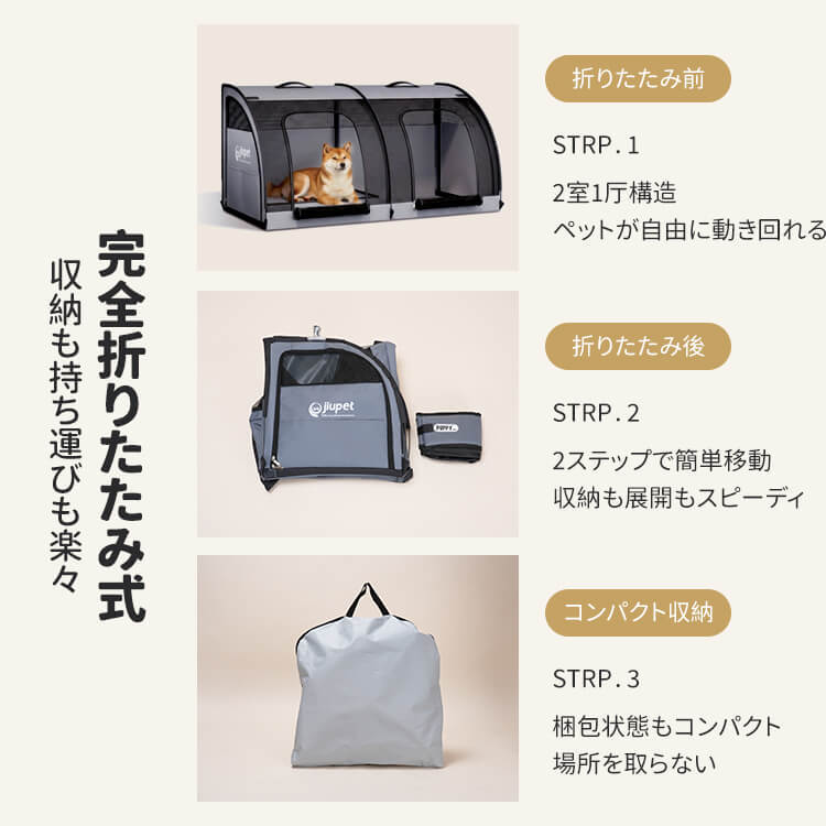 giipet-車載用 ストレス軽減設計  ペット用 セーフティキャリー