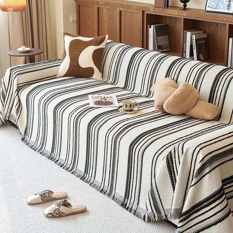 中古風ソファカバー シェニール織り オールシーズン対応 リバーシブル 厚手 もっちりやわらか 高密度 耐久性抜群 犬猫の爪にも強い 洗える 色落ちしない 設置簡単 滑り止め効果 リビング格上げ