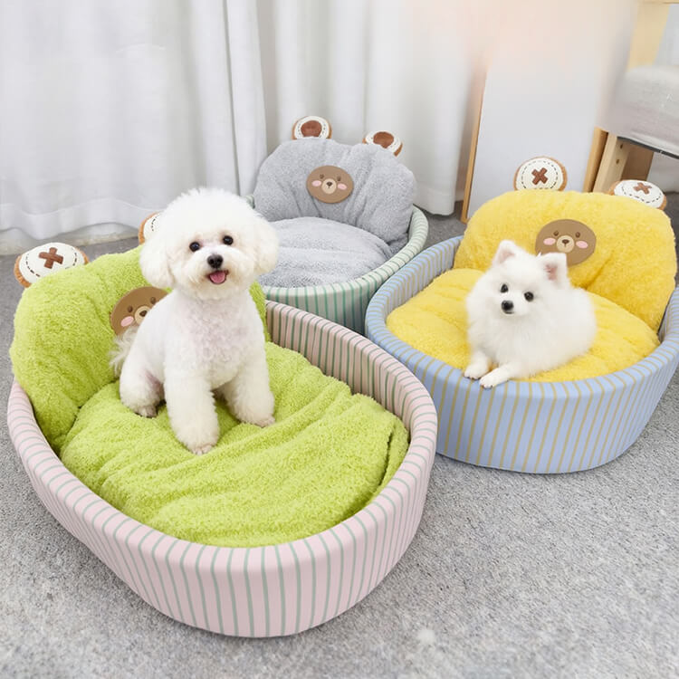 ペット用ふかふか囲いベッド 極厚 もちもち とろける肌触り 犬猫兼用 14cm高 丸洗いOK 滑り止め 防水 抗菌防臭 防ダニ へたりにくい 高弾力 体圧分散 ぐっすり快眠 暖かい オールシーズン