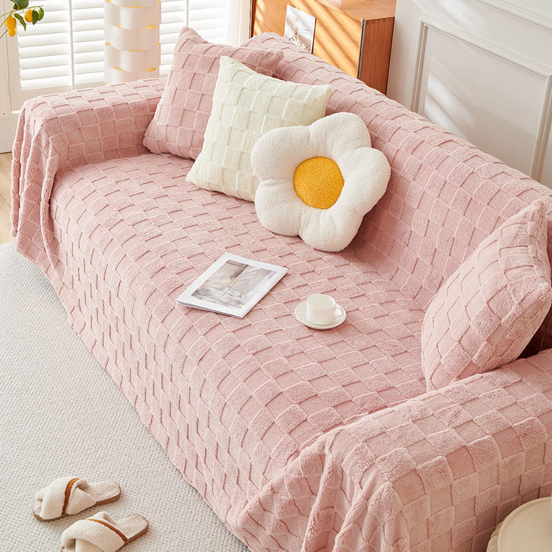 無地厚手ふんわりソファカバー