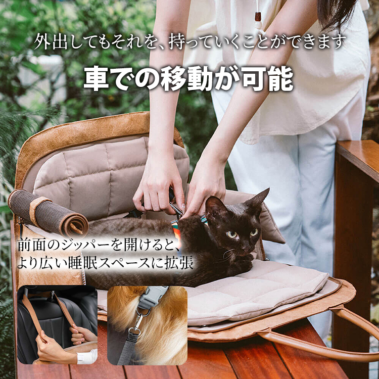 giipet-折りたたみペットキャリーレザーバッグ