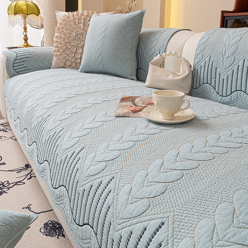 异形カットマルチカバー ソファー  ワラビーデザイン 3~4人掛け 麦穂柄 ソファーマット 肘あり 肘なし 滑り止め 綿100% ペット 猫 犬 爪とぎ 伤 防止 丸洗い 春夏秋冬 インテリア 北欧風