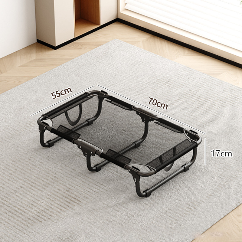 脚付きペットベッド 組み立て不要 コット メッシュ 犬 猫 完成品 高床式 通気性抜群 蒸れない 涼しい 夏用 湿気対策 地面離れ 洗える 頑丈 室内 屋外 アウトドア キャンプ オールシーズン 小 中型犬