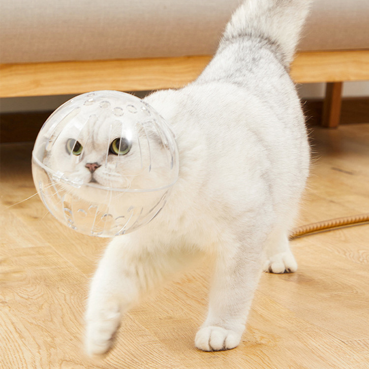 giipet-キャットヘッドカバー　安全安心　通気性　舐め防　調節可能　噛みつき防止　かわいい