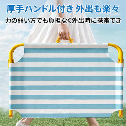 広ストライプペット用行軍ベッド 折りたたみ式 60kg耐荷重 頑丈 丈夫 通気性 涼しい 接触冷感 暑さ対策 蒸れない 湿気対策 高床式 大型犬 シニア犬 お手入れ简单 ストライプ柄 おしゃれ アウトドア レジャー