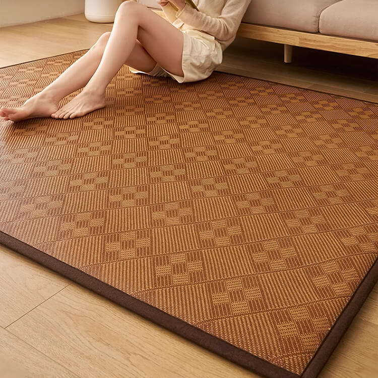 ひんやり冷感アイスタッチ寝具マット 夏用通気性抜群 藤素材 抗菌仕様 滑り止め加工 赤ちゃん安心 速乾吸湿 4層冷却構造 快適クッション 耐久性高密度 リビング昼寝マット