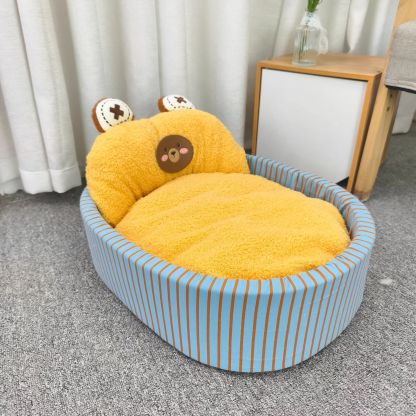 ペット用ふかふか囲いベッド 極厚 もちもち とろける肌触り 犬猫兼用 14cm高 丸洗いOK 滑り止め 防水 抗菌防臭 防ダニ へたりにくい 高弾力 体圧分散 ぐっすり快眠 暖かい オールシーズン