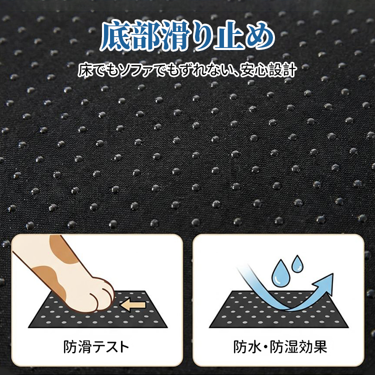 ひんやり冷感 ペット用ベッド 接触冷感 18℃瞬間冷却 クールベッド 夏用 暑さ対策 脊椎保護 姿勢サポート 通気性抜群 吸湿 安全素材 滑り止め 洗える 犬 猫用 室内用 四角型 涼しい