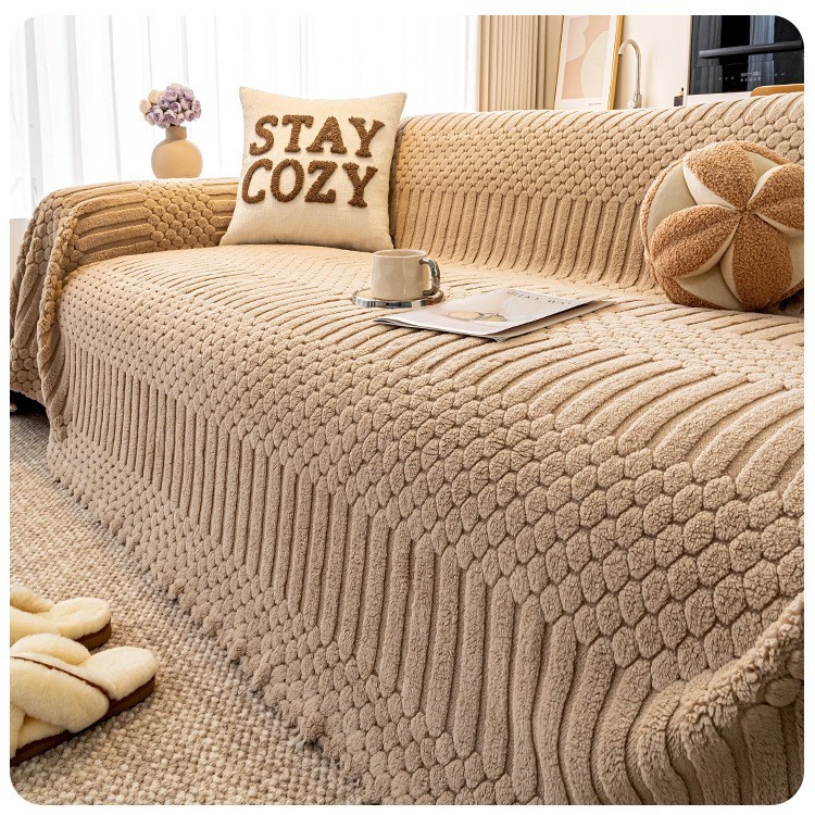 クリーム風一体型フリースソファカバー とろける肌触り 極上の柔らかさ 暖かい 速暖 保温 寒さ対策 秋冬用 高密度織り ペット対応 犬猫対策 爪とぎ防止 抜け毛防止 毛玉防止 静電気防止 洗える 丸洗いOK 簡単設置 模様替え 肌に優しい 子供安心 北欧 おしゃれ マルチカバー 汚れ防止 耐久性