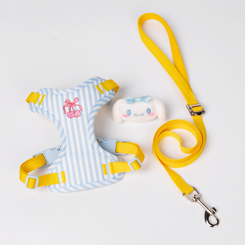 giipet-オールシーズン対応 ボーダー柄 胴輪ハーネス