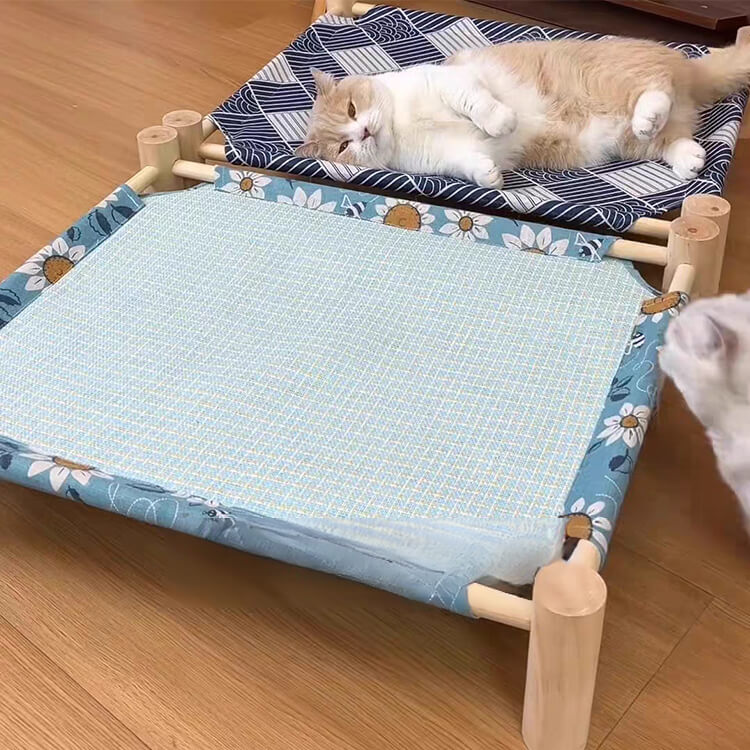 両面異素材のペット用ベッド