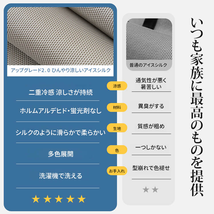 接触冷感アイスシルクソファカバー 夏用 ひんやり涼しい 二重冷感 滑り止めドット加工 洗える ズレない ソファー保護 爪とぎ対策 ペット対策 多色展開 L字型対応 快適リビング