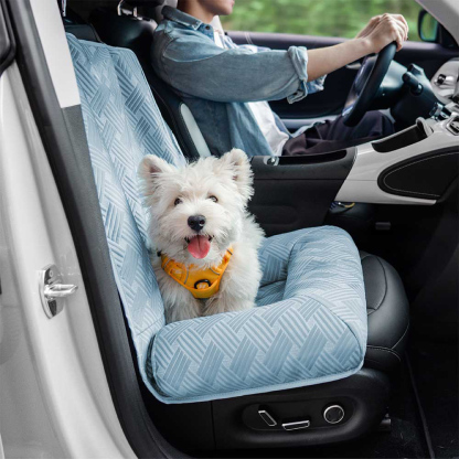 ペット用車載パッド ドライブシート 犬猫兼用 防水防汚加工 滑り止め仕様 クッション入り 車内シート保護 取り付け簡単 旅行・通院・お出かけに最適 小型犬 中型犬対応 洗濯可能 丈夫な耐久素材 四季通用