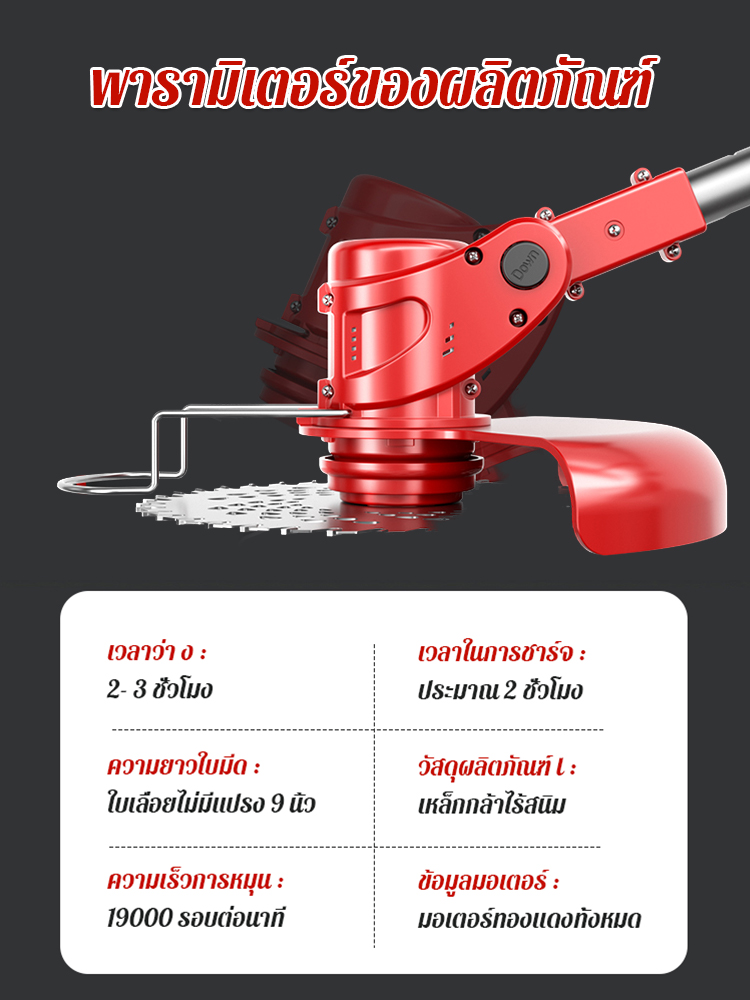 เครื่องตัดหญ้าไฟฟ้าขนาดเล็กสิทธิบัตรเยอรมัน