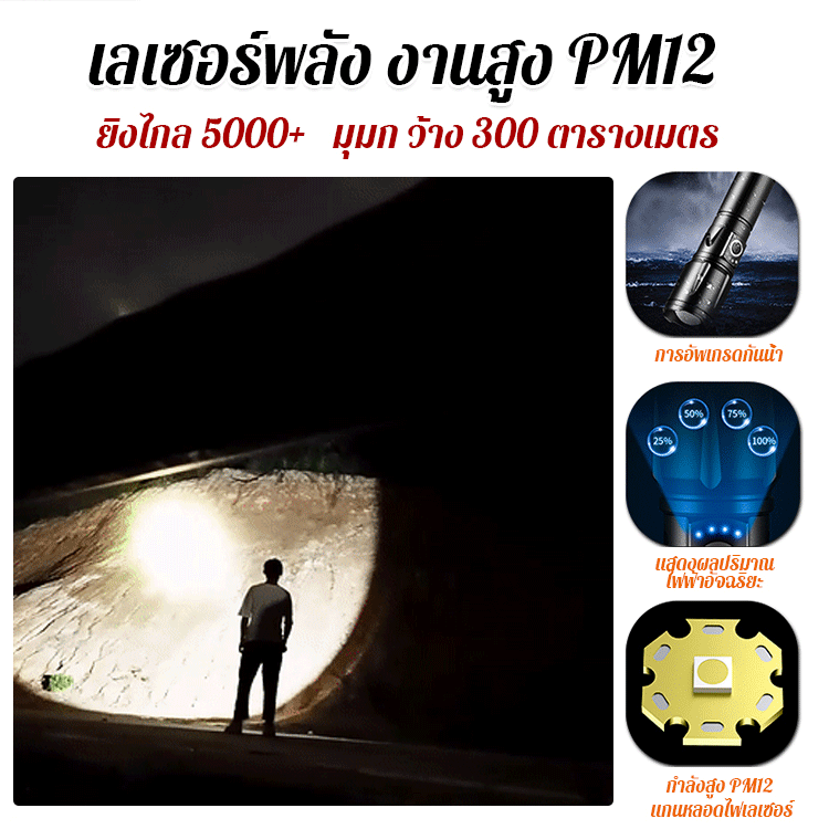 【ยิงไกล 3 กิโลเมตร】ปืนเลเซอร์ระดับครูซ สิ่งจำเป็นสำหรับกิจกรรมกลางแจ้ง