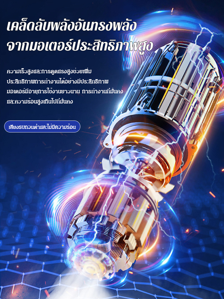 เครื่องดูดฝุ่นอัตโนมัติ ดูด/เป่า/ชาร์จ/ปั๊มแบบ 4-in-1