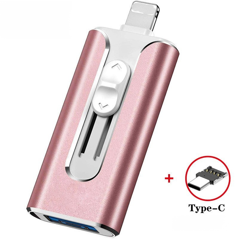 ฟลชไดร์ฟ USB ความจุ 1TB แบบพกพา 4 อิน 1