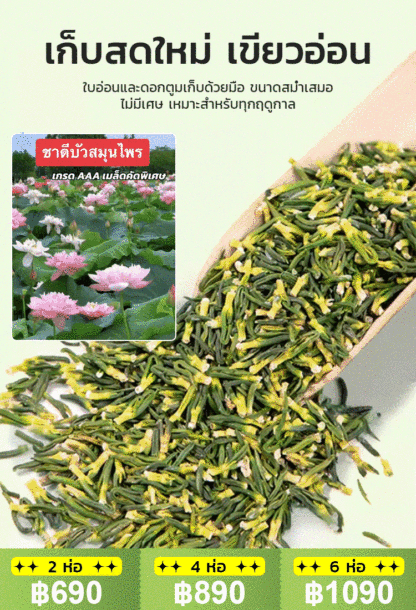 [ลดความดันโลหิต น้ำตาลและไขมันในเลือด] ชาดีบัวคุณภาพพรีเมียม