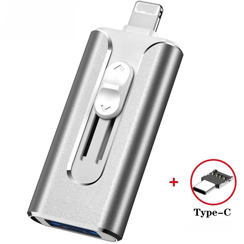 ฟลชไดร์ฟ USB ความจุ 1TB แบบพกพา 4 อิน 1