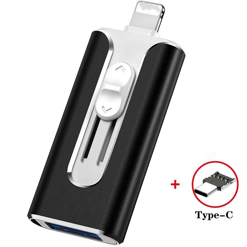 ฟลชไดร์ฟ USB ความจุ 1TB แบบพกพา 4 อิน 1