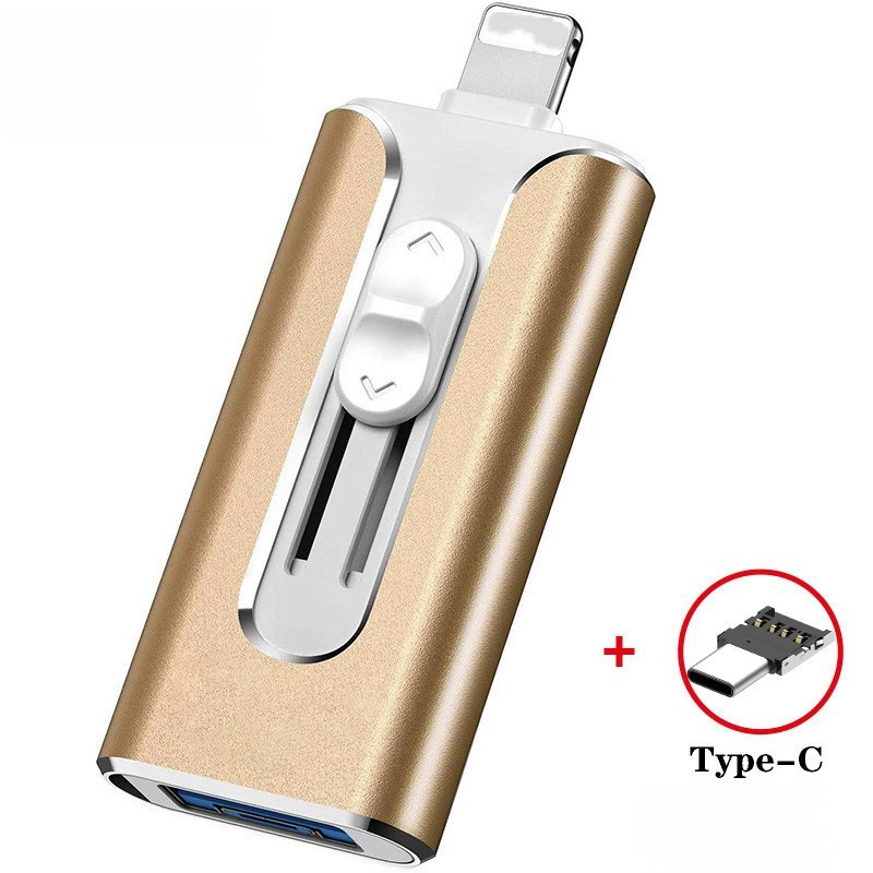 ฟลชไดร์ฟ USB ความจุ 1TB แบบพกพา 4 อิน 1